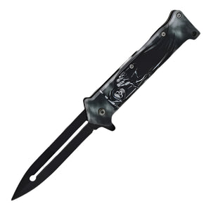 Black & Grey Evil Man Knife