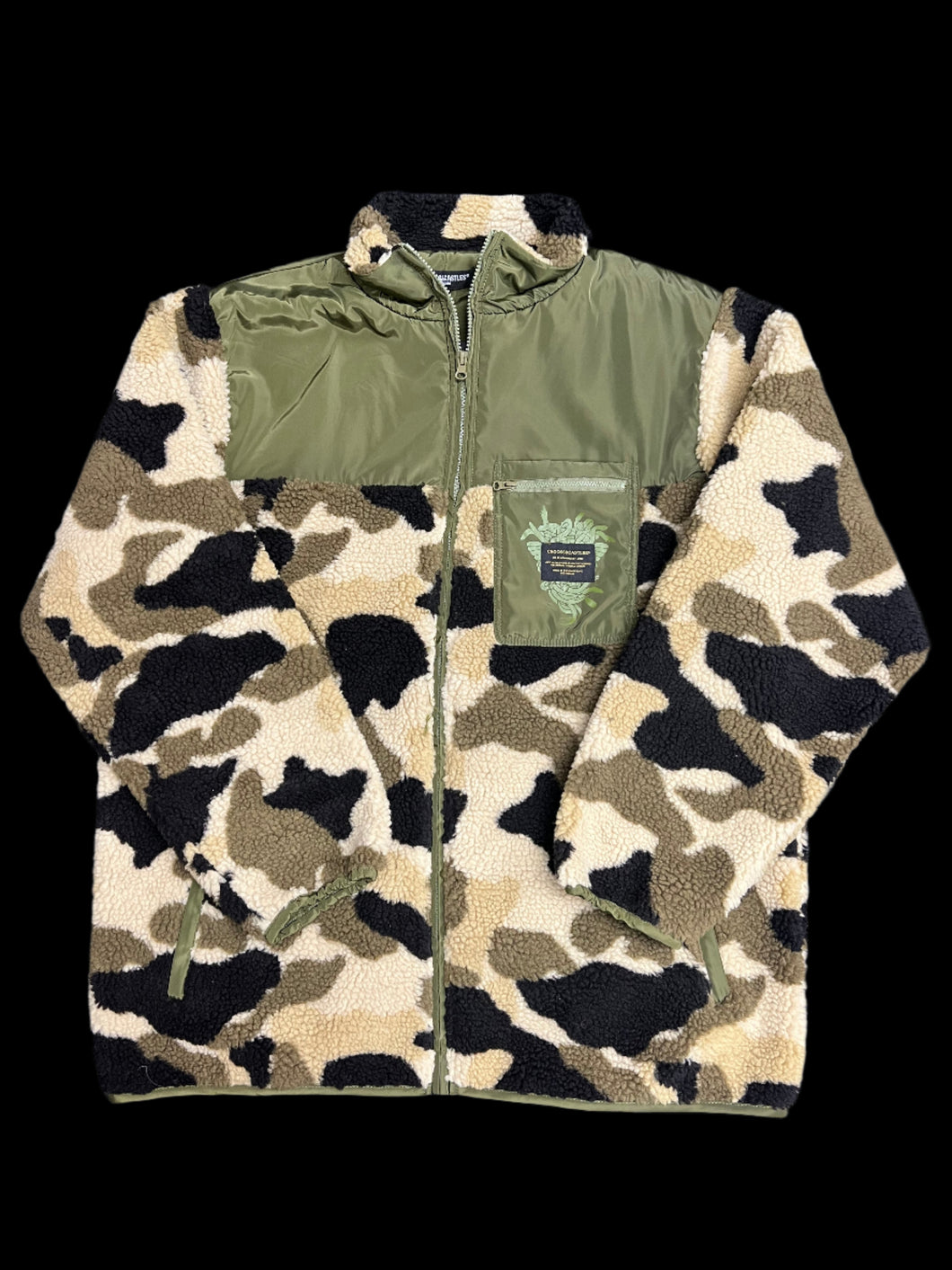 Crooks & Castles Camo Sherpa Zipup