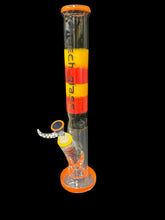 17" Cheech Glass 7mm Colorful Straight Tube Bong