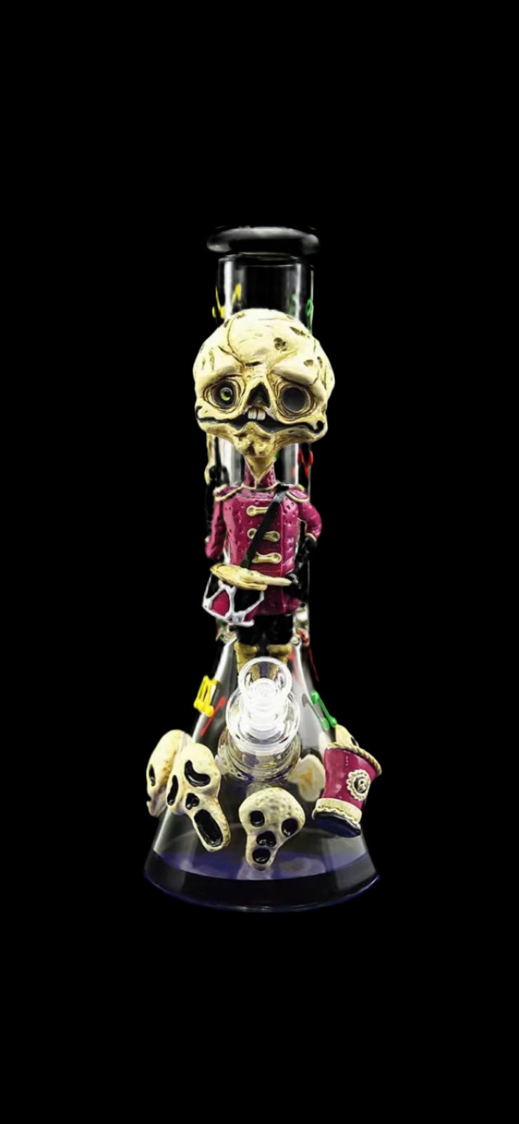 Skull Man Beaker Bong