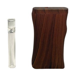 Plastic Wood Grain Dugout w/Glass Bat