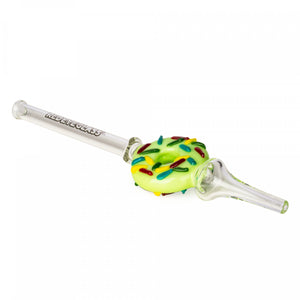 Colorful Glycerin Filled Coil Glass Dab Straw - It's 4:20 Somewhere